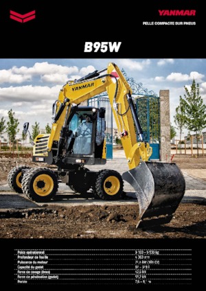 व्हील एक्सकेवेटर Yanmar B 95 Circular