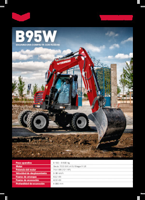 व्हील एक्सकेवेटर Yanmar B95W MB 