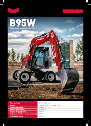 व्हील एक्सकेवेटर Yanmar B95W MB 