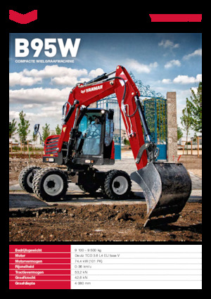 व्हील एक्सकेवेटर Yanmar B95W MB 