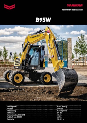 व्हील एक्सकेवेटर Yanmar B95W