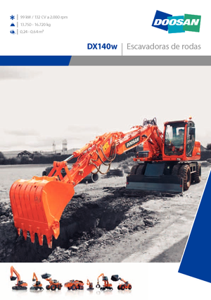 व्हील एक्सकेवेटर Doosan DX 140 W