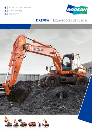 व्हील एक्सकेवेटर Doosan DX170W