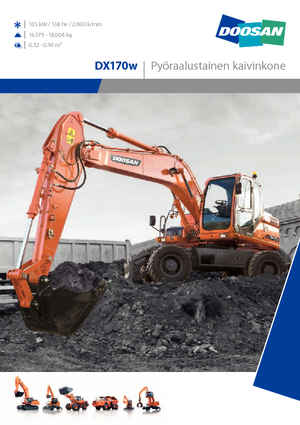व्हील एक्सकेवेटर Doosan DX170W