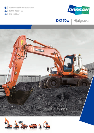 व्हील एक्सकेवेटर Doosan DX170W