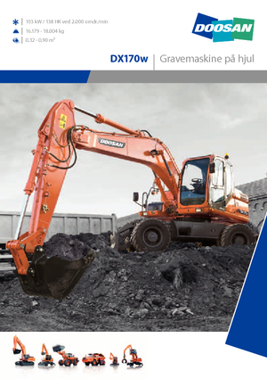 व्हील एक्सकेवेटर Doosan DX170W