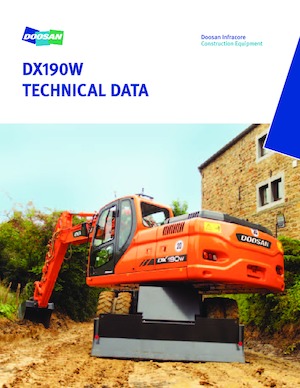 व्हील एक्सकेवेटर Doosan DX 190 W