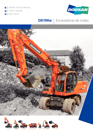 व्हील एक्सकेवेटर Doosan DX 190 W