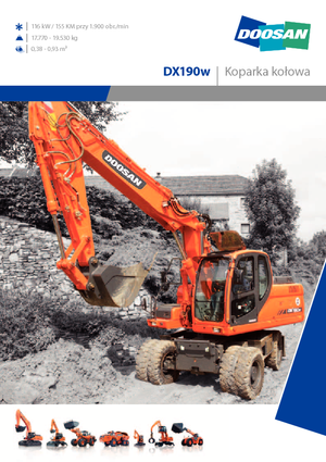 व्हील एक्सकेवेटर Doosan DX 190 W