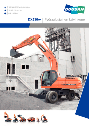 व्हील एक्सकेवेटर Doosan DX210W