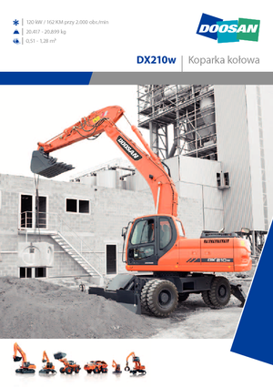 व्हील एक्सकेवेटर Doosan DX210W