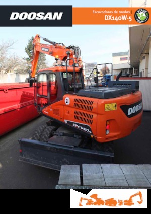 व्हील एक्सकेवेटर Doosan DX140W-5