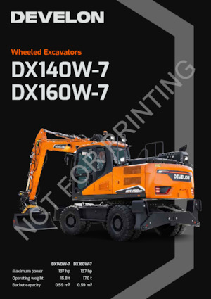 व्हील एक्सकेवेटर Develon DX140W-7 