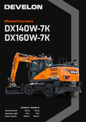 व्हील एक्सकेवेटर Develon DX160W-7K