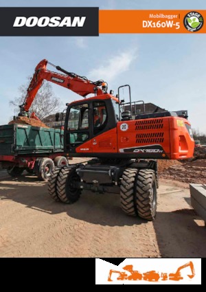 व्हील एक्सकेवेटर Doosan DX160W-5