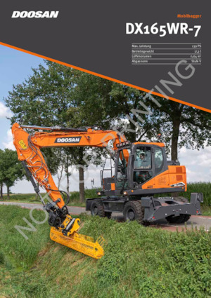 व्हील एक्सकेवेटर Doosan DX165WR-7
