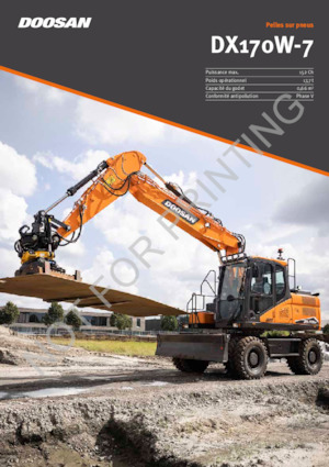 व्हील एक्सकेवेटर Doosan DX170W-7