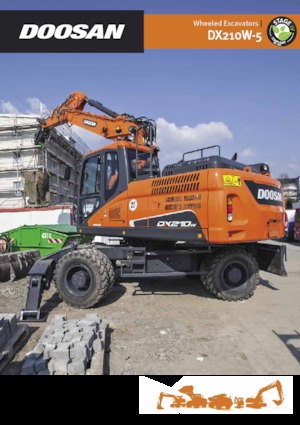 व्हील एक्सकेवेटर Doosan DX210W-5