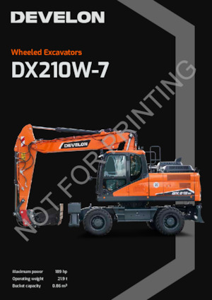 व्हील एक्सकेवेटर Develon DX210W-7 