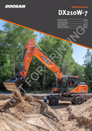 व्हील एक्सकेवेटर Doosan DX210W-7