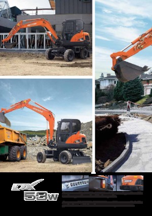 व्हील एक्सकेवेटर Doosan DX53W