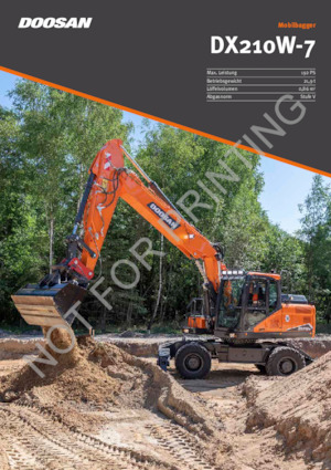 व्हील एक्सकेवेटर Doosan DX210W-7