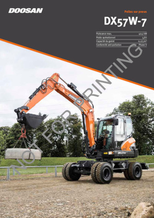 व्हील एक्सकेवेटर Doosan DX57W-7
