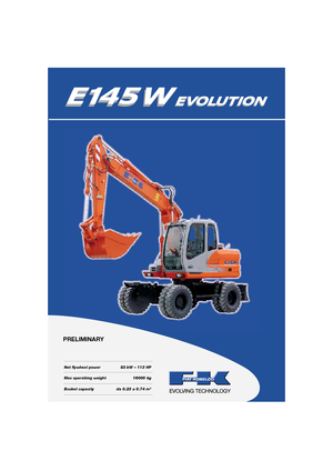 व्हील एक्सकेवेटर Fiat Kobelco E 145 WT