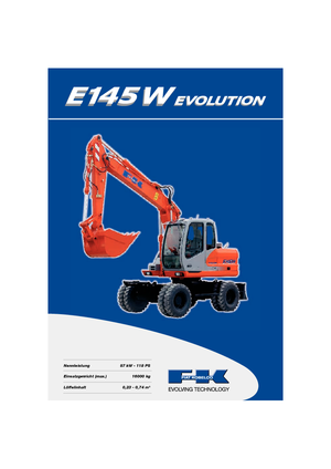 व्हील एक्सकेवेटर Fiat Kobelco E 145 WT