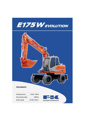 व्हील एक्सकेवेटर Fiat Kobelco E 175 WT