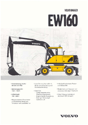 व्हील एक्सकेवेटर Volvo EW160