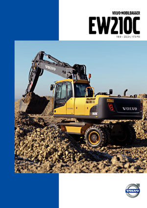 व्हील एक्सकेवेटर Volvo EW210C