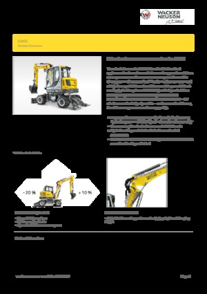 व्हील एक्सकेवेटर Wacker Neuson EW 65