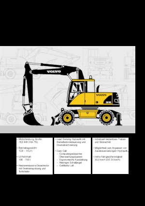 व्हील एक्सकेवेटर Volvo EW140