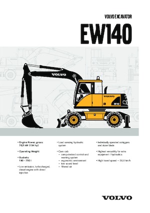 व्हील एक्सकेवेटर Volvo EW140