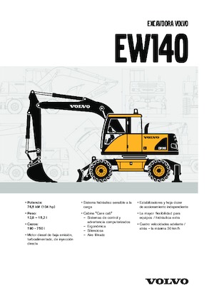 व्हील एक्सकेवेटर Volvo EW140