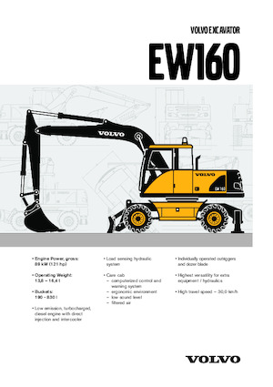 व्हील एक्सकेवेटर Volvo EW160