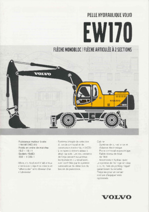 व्हील एक्सकेवेटर Volvo EW170