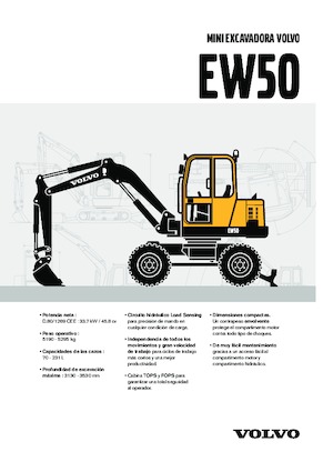 व्हील एक्सकेवेटर Volvo EW50V