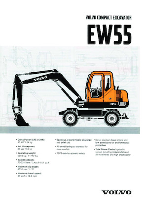 व्हील एक्सकेवेटर Volvo EW55