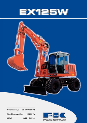 व्हील एक्सकेवेटर Fiat Kobelco EX 125 WT