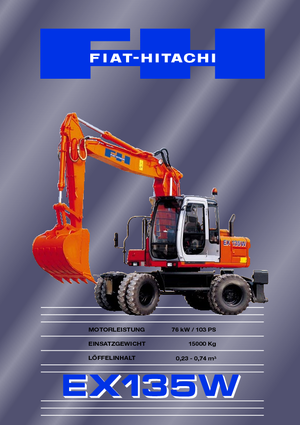 व्हील एक्सकेवेटर Fiat-Hitachi EX 135 W