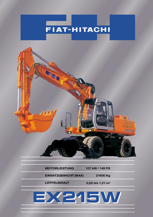 व्हील एक्सकेवेटर Fiat-Hitachi EX 215 W