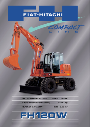 व्हील एक्सकेवेटर Fiat-Hitachi FH 120 W