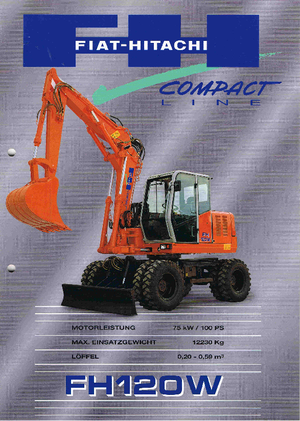 व्हील एक्सकेवेटर Fiat-Hitachi FH 120 W