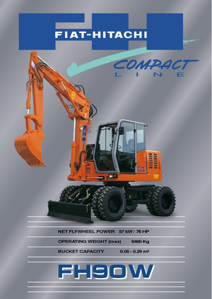 व्हील एक्सकेवेटर Fiat-Hitachi FH 90 W