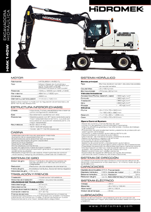 व्हील एक्सकेवेटर Hidromek HMK 140 W