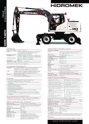 व्हील एक्सकेवेटर Hidromek HMK 140 W
