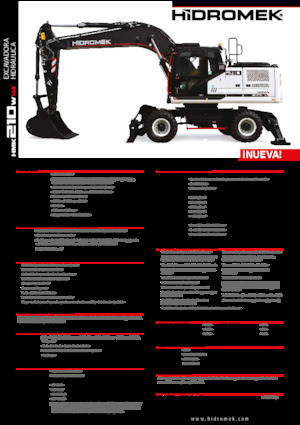 व्हील एक्सकेवेटर Hidromek HMK 210 W