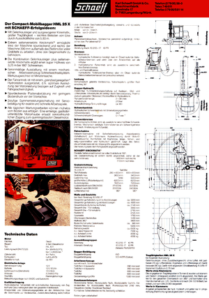 व्हील एक्सकेवेटर Terex-Schaeff HML 25 XA
